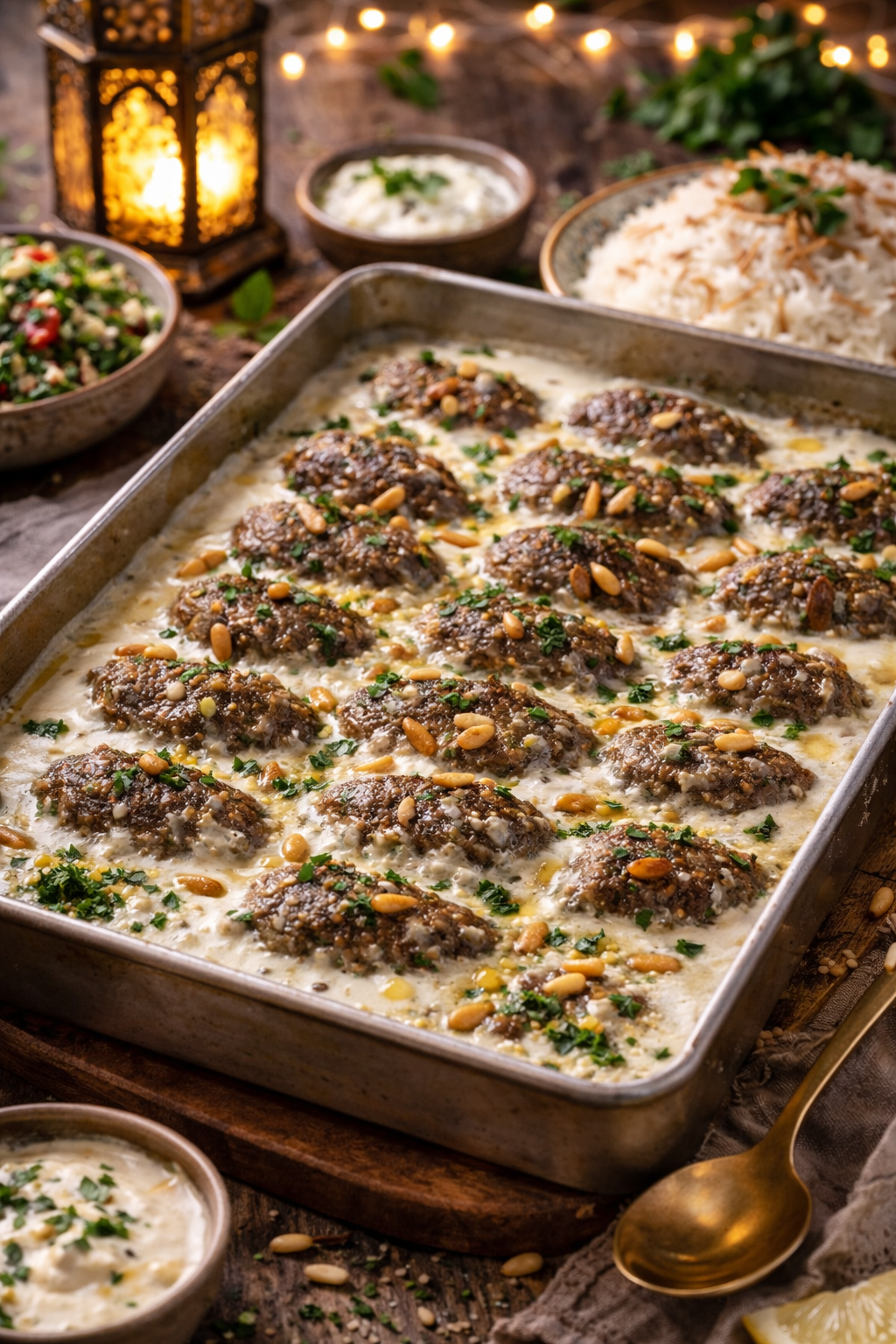 🍽️ كفتة بالطحينة في الفرن – وصفة شامية سهلة بطعم لا يقاوم